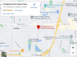 Screenshot of "CottageCare Dry Carpet Cleaning & Window Cleaning" on Google Maps